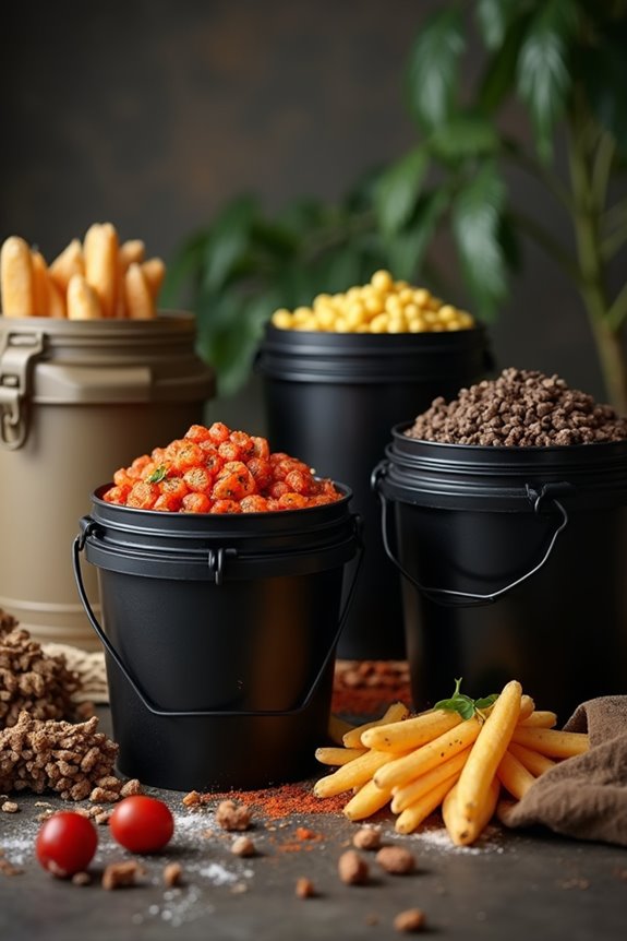 emergency food bucket essentials