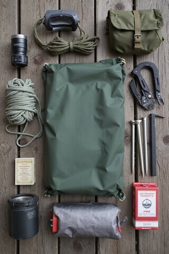 set up tarp a frame