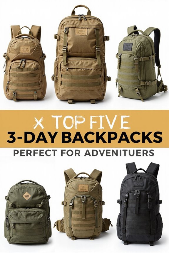 top rated 3 day backpacks